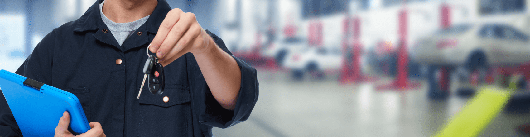 service tech handing you keys